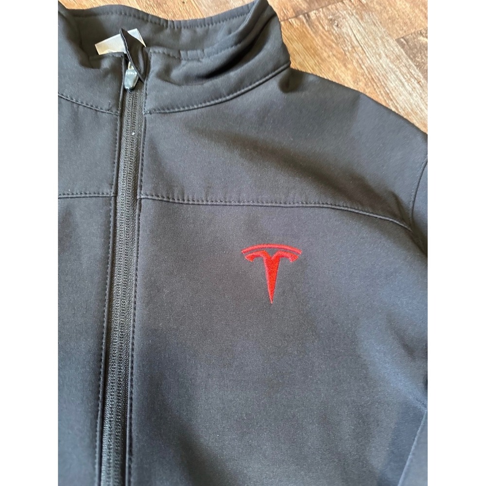 Tesla Motors Women's Corporate Employee TESLA Black Softshell Jacket Large - Picture 7 of 7